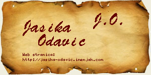 Jasika Odavić vizit kartica